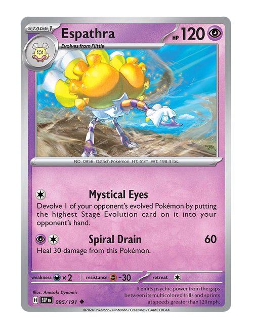 Espathra #95/191 Reverse Holo - Surging Sparks