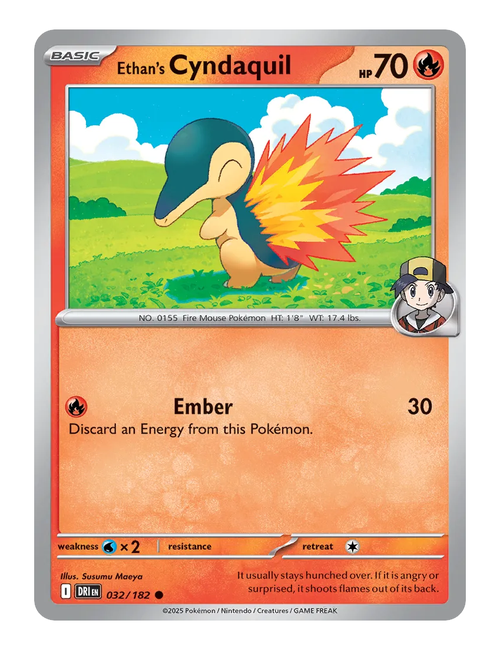 Ethan's Cyndaquil #032 - Destined Rivals