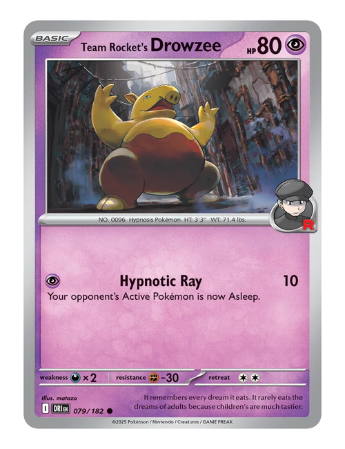 Team Rocket's Drowzee #079 - Destined Rivals