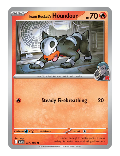 Team Rocket's Houndour #037 - Destined Rivals