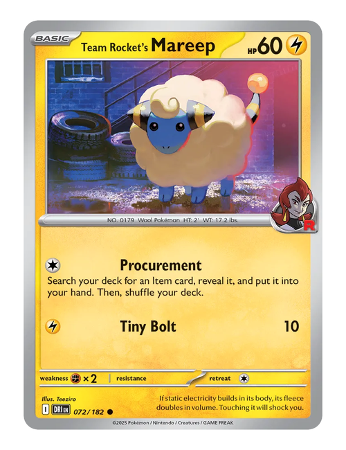 Team Rocket's Mareep #072 - Destined Rivals