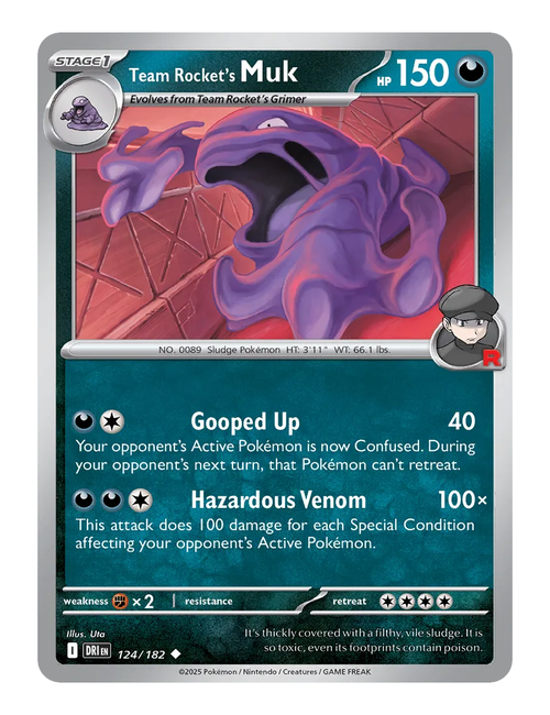 Team Rocket's Muk #124 - Destined Rivals