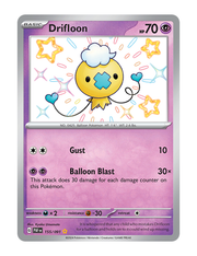 Drifloon #155/091 - Paldean Fates Shiny Rare