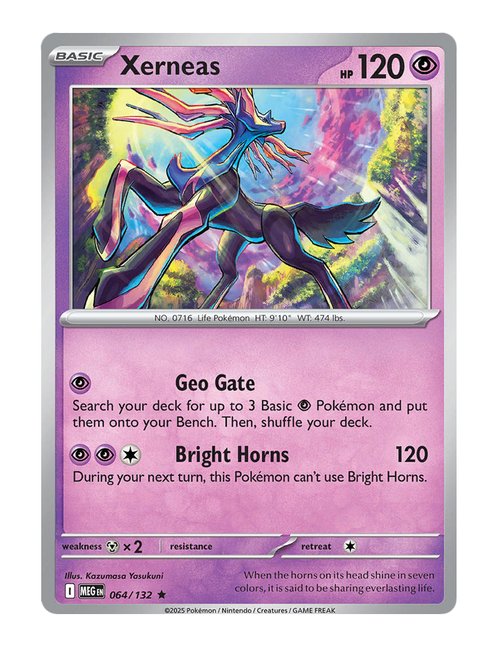 Xerneas #064/175 Reverse Holo - Mega Evolution
