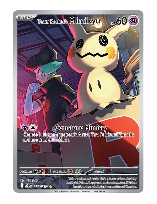 Team Rocket's Mimikyu #238/217 - Ascended Heroes