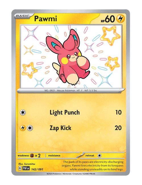 Pawmi #142/091 - Paldean Fates