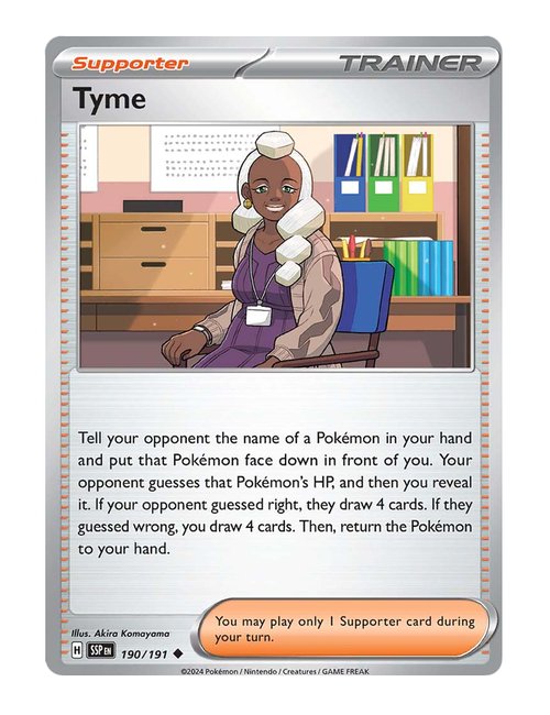 Tyme #190/191 Reverse Holo - Surging Sparks