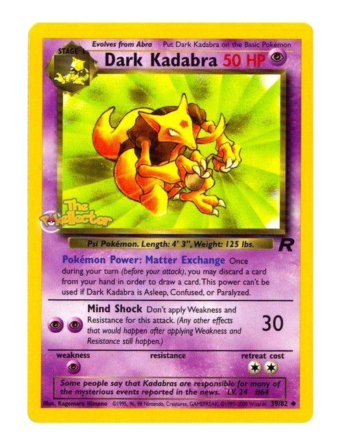 Dark Kadabra #39/082 - Team Rocket