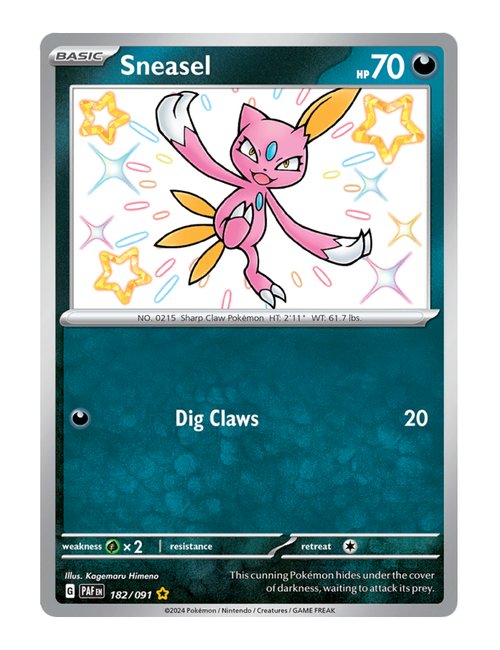 Sneasel #182/091 - Paldean Fates