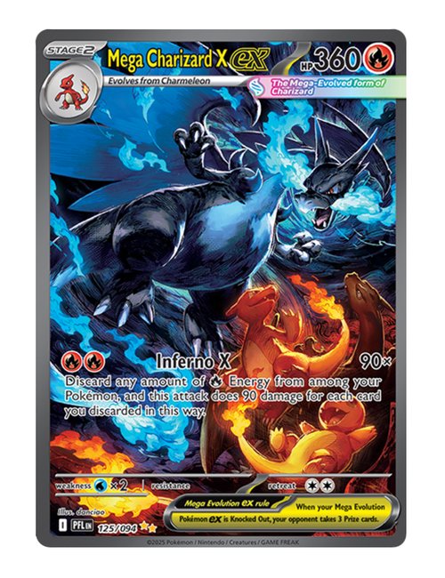 Mega Charizard X ex #125/094 - Phantasmal Flames