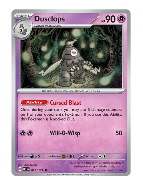 Dusclops #036/131 - Prismatic Evolutions
