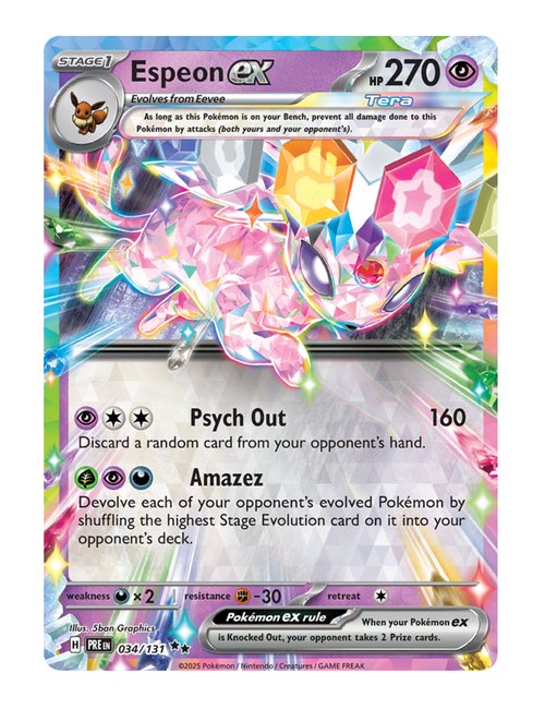 Espeon ex #034/131 - Prismatic Evolutions