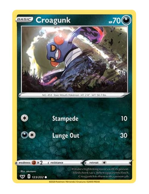 Croagunk #123/202 - Sword & Shield Base