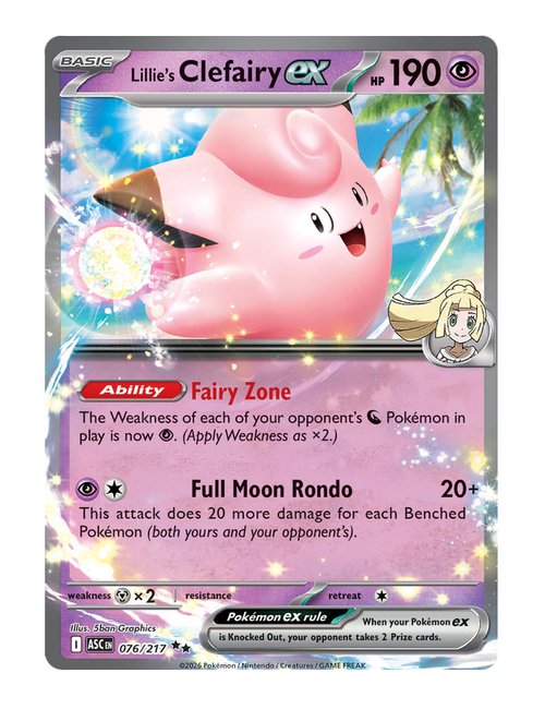 Lillie's Clefairy ex #076/217 - Ascended Heroes