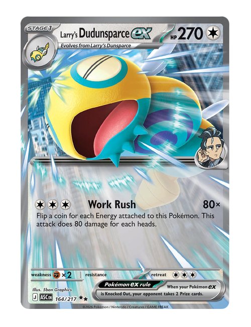 Larry's Dudunsparce ex #164/217 - Ascended Heroes