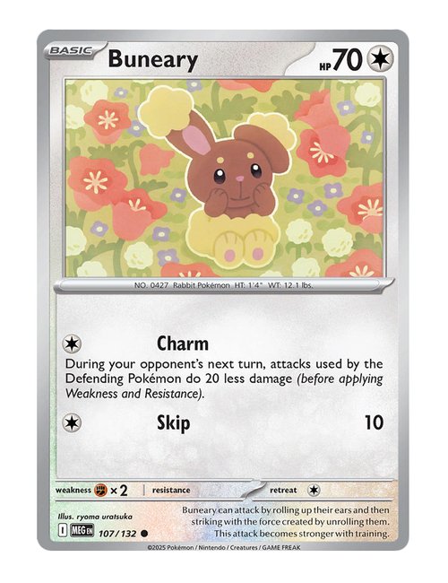 Buneary #107/175 Reverse Holo - Mega Evolution