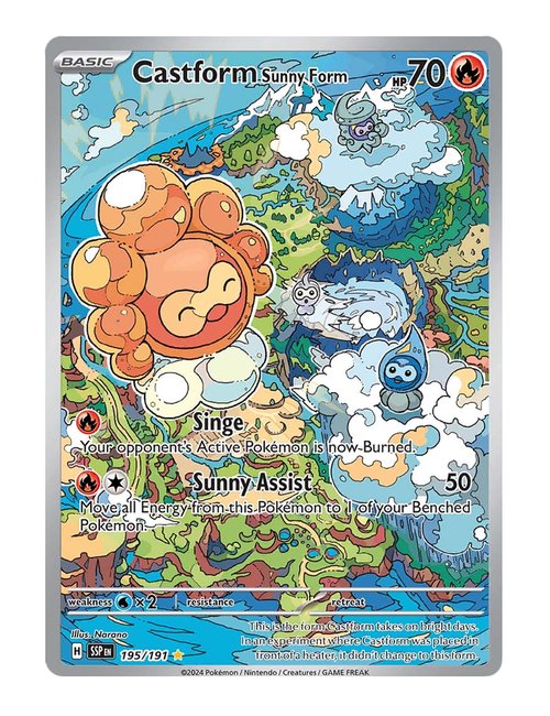 Castform Sunny Form #195/191 - Surging Sparks