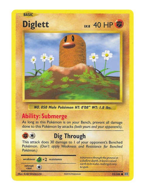 Diglett #055/108 - Evolutions