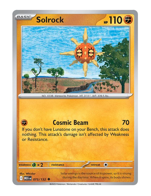 Solrock #075/175 - Mega Evolution