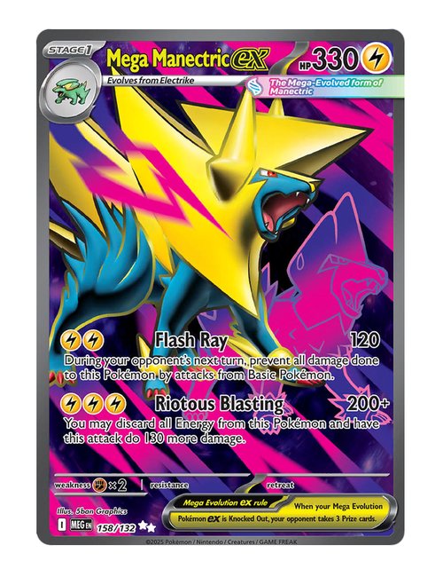 Mega Manectric ex #158/132 - Mega Evolution