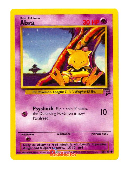 Abra #65/130 - Base Set 2