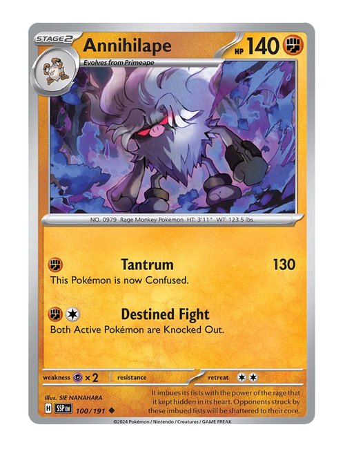 Annihilape #100/191 Reverse Holo - Surging Sparks