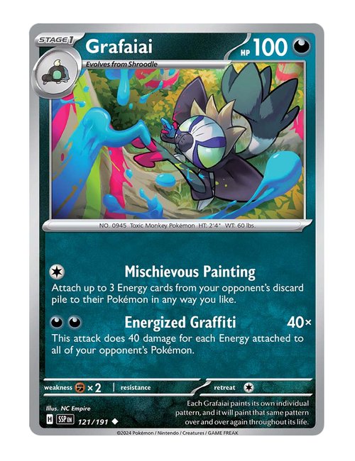 Grafaiai #121/191 Reverse Holo - Surging Sparks