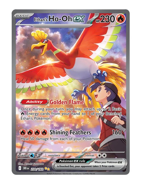 Ethan's Ho-Oh ex #230/182 - Destined Rivals