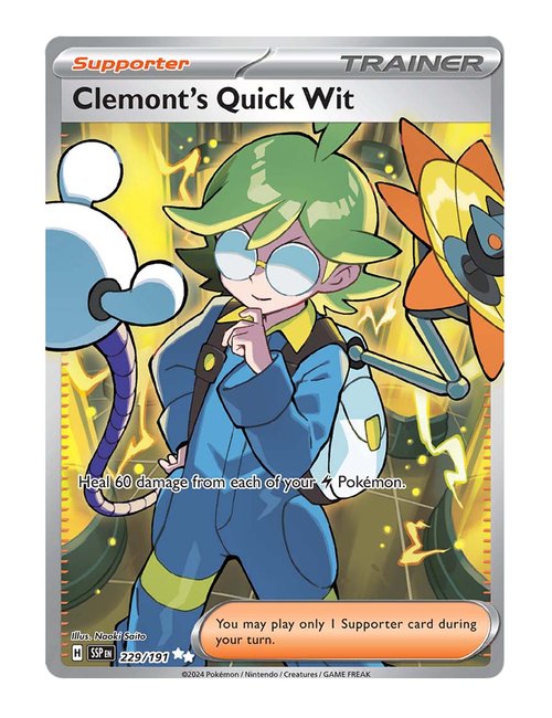 Clemont's Quick Wit #229/191 - Surging Sparks