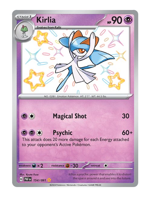 Kirlia #154/091 - Paldean Fates
