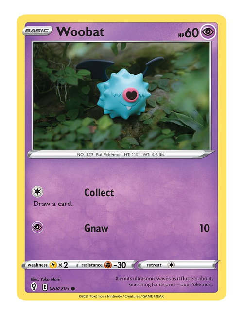 Woobat #068 (Reverse Holo) - Evolving Skies