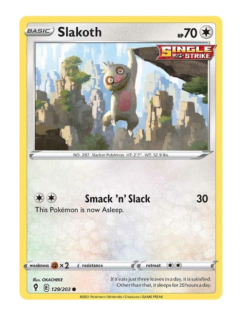 Slakoth #129/203 - Evolving Skies