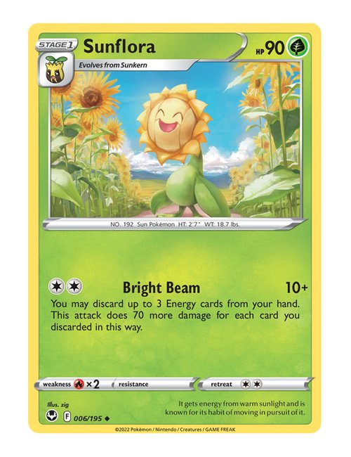 Sunflora #006/195 - Silver Tempest