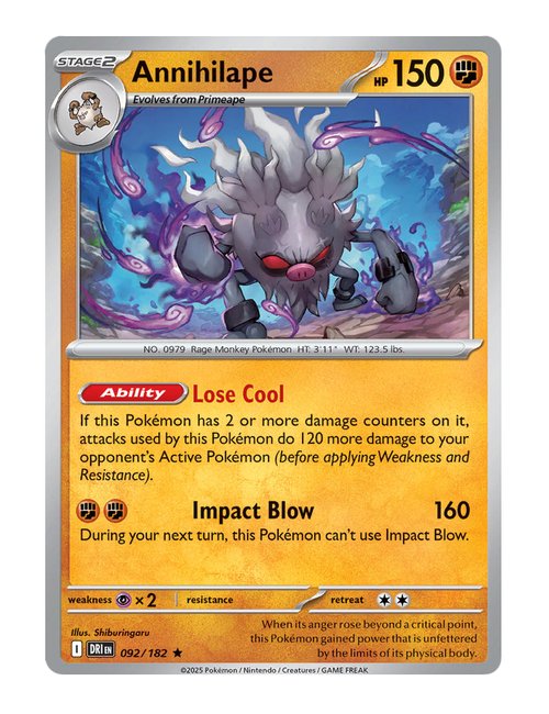 Annihilape #092/182 Holo - Destined Rivals