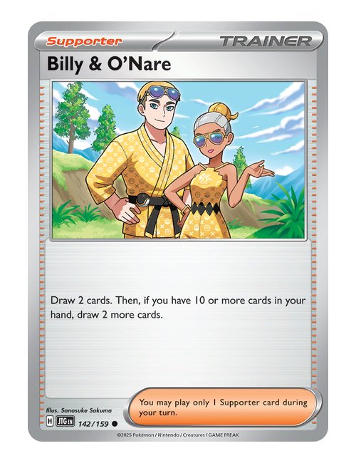 Billy & O'Nare [Reverse Holo] #142/159 Reverse Holo - Journey Together