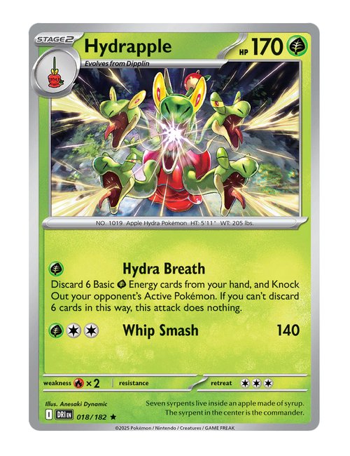 Hydrapple #018/182 Holo - Destined Rivals