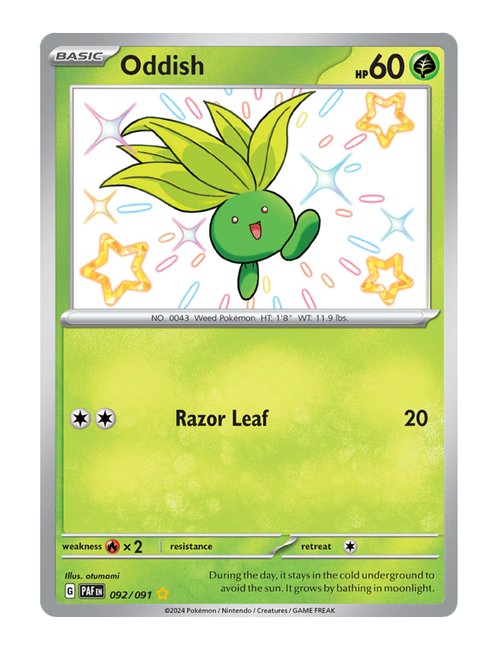 Oddish #092/091 - Paldean Fates