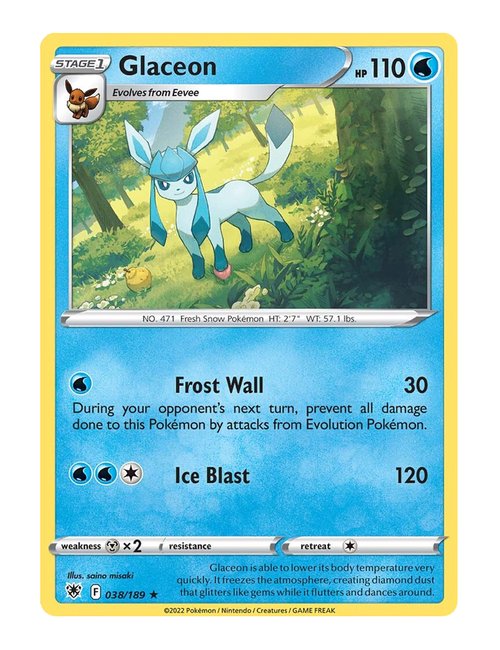Glaceon #038/189 - Astral Radiance