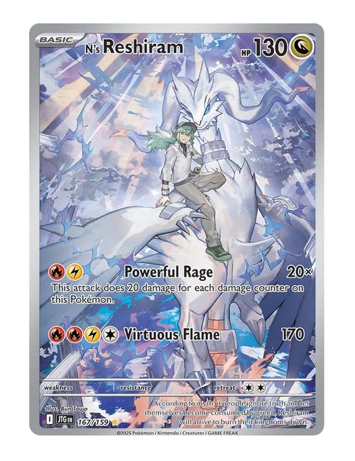 N's Reshiram #167/159 - Journey Together (Stamped)