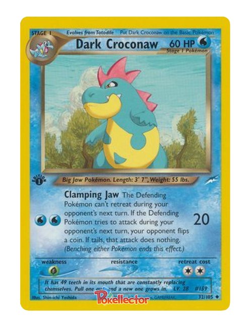 Dark Croconaw #32/113 - Neo Destiny