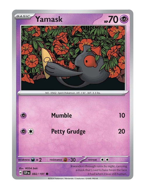 Yamask #82/191 Reverse Holo - Surging Sparks