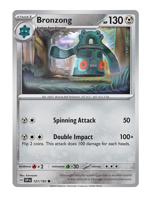 Bronzong #127/191 Reverse Holo - Surging Sparks