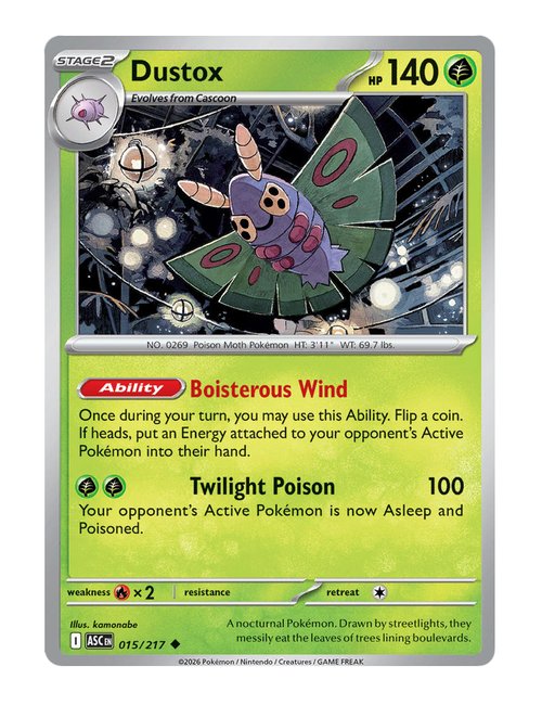 Dustox #015/217 Reverse Holo - Ascended Heroes