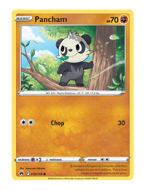 Pancham #72/160 - Crown Zenith
