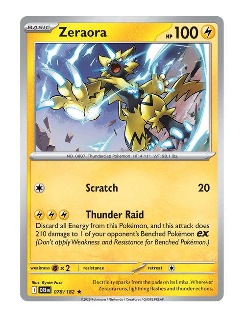 Zeraora #078/182 Holo - Destined Rivals
