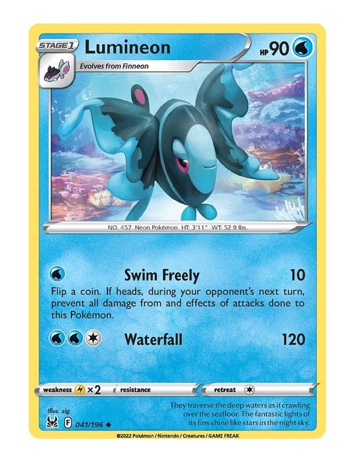 Lumineon #41/196 Reverse Holo - Lost Origin