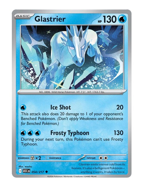 Glastrier #054/217 Reverse Holo - Ascended Heroes