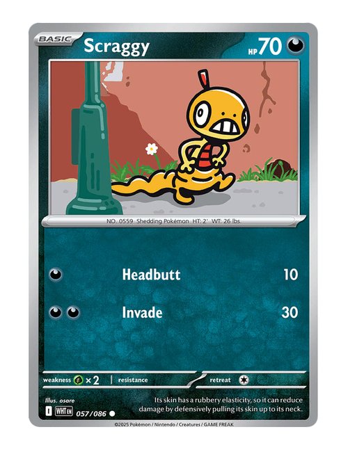 Scraggy #057/130 - White Flare