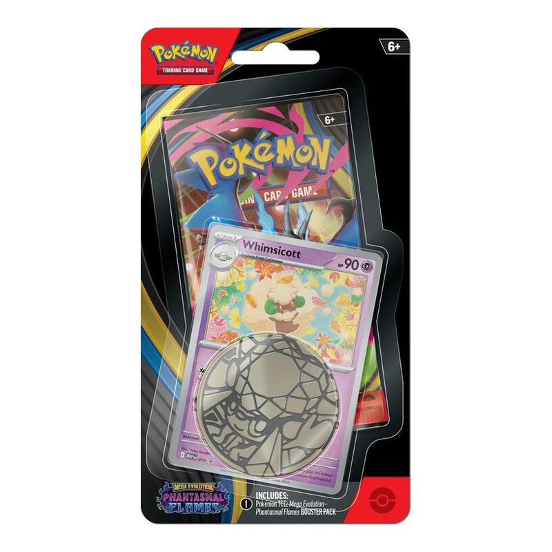 Single Pack Blister: Whimsicott Pokemon Phantasmal Flames