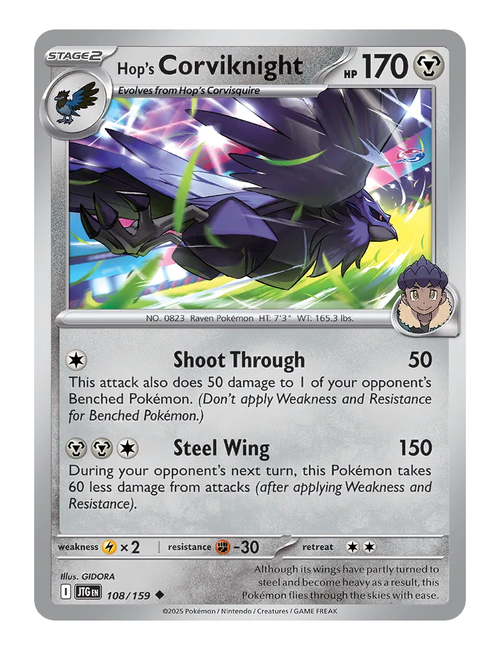 Hop's Corviknight #108 - Journey Together